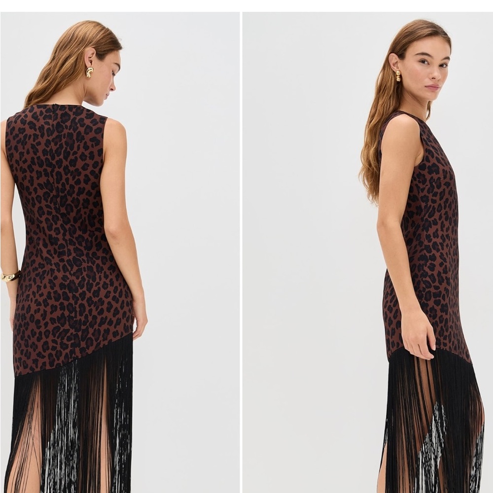 SIMONMILLER Casablanca Asymmetric Fringe Dress